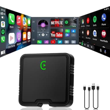 Crazygol Wireless CarPlay Adapter, Car Play Adapter with Netflix/YouTube/TF Card Plug & Play Dongle Support, USB Dongle for Android Auto from 2015&iPhone iOS10+ - Image 9