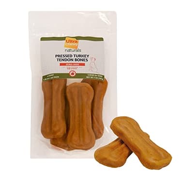 Ultra Chewy Turkey Tendon Pressed Bones for Dogs - Premium All-Natural, Hypoallergenic, Long-Lasting Dog Chew Treat, Easy to Digest, Ingredient Sourced from USA (4 Inches - 4 Pack) - Image 6