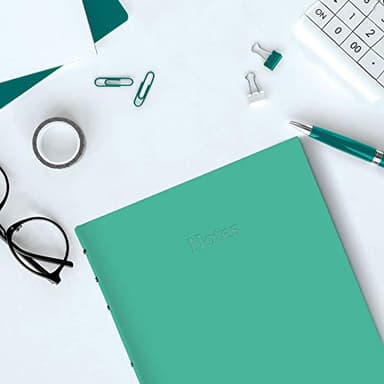 Blueline Classy NotePro Notebook, Ruled, Hard Cover, Aqua, 9.25" x 7.25", 150 Pages (A35C.85) - Image 2