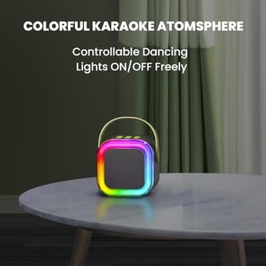 IROO Mini Karaoke Machine for Kids, 2025 TOP Toys Birthday Gifts Ideas for Girls Ages 4, 5, 6, 7, 8, 9, 10, 12+ Years Old, Portable MP3 Player with 2 Wireless Mics for Party - Image 8