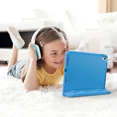 ProCase Kids Case for iPad A16 11th Generation 2025/iPad 10th Generation 2022 with Pencil Holder, iPad 11/10 Case Shockproof Lightweight Cover with Stand Convertible Handle for Children -Blue - Image 8