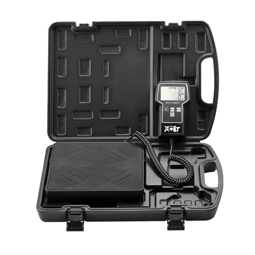 PB Motor Tech 110LBS Digital Refrigerant Charging Scale with Ultra Large LCD Screen & Portable Case, High Precision HVAC Freon Scale for Weighing Recovery Tanks - Image 1