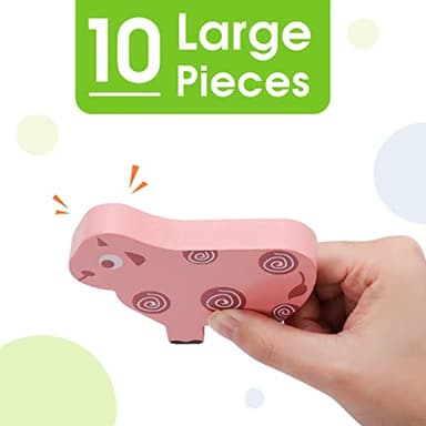 Montessori Toys for 2 3 4 Year Old Boys & Girls, Wooden Animal Stacking Blocks for Toddlers 1-3 – Building Blocks Game Stacking & Sorting Toys Ages 2-4 Toddler Birthday Gifts - Image 5