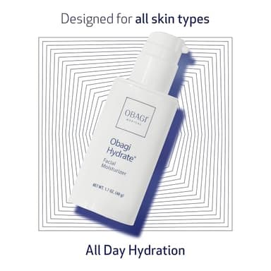 Obagi Hydrate Facial Moisturizer – Non-Comedogenic Intensely Hydrating All Day Moisturizer that Combats Dryness with Tara Seed Extract, Shea Butter, Avocado Oil & Glycerin – All Skin Types – 1.7 oz - Image 3