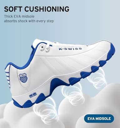 K-Swiss Men's ST329 CMF Sneaker, White/Classic Blue, 11.5 M - Image 2