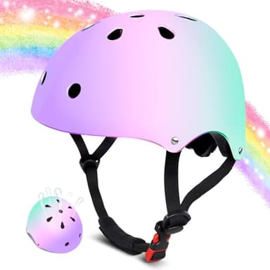 Kids Bike Helmet for 2-3-5-8-14 Ages Girls,Boys,Toddler,Kids and Youth, Ventilation and Impact Resistance Toddler Bike Helmet for Multi-Sport Bicycle Scooter Inline Roller Skate and Skateboarding - Image 1