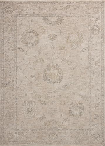 Loloi Chris Loves Julia Louisa Collection LOI-02 Oatmeal/Slate 9'-6" x 13'-1", .38" Pile Height, Area Rug - Image 2