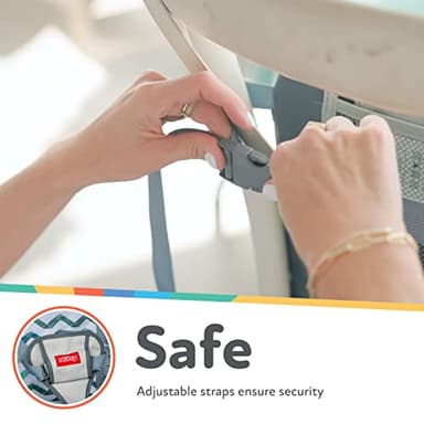 Nuby Easy Go Booster Seat - Travel Booster Seat for Babies and Toddlers - Holds Up to 35 Pounds - 9+ Months - Blue - Image 6