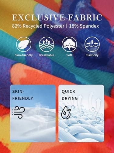 RELLECIGA Women's Color Floral Super Cheeky Brazilian Cut Bikini Bottom Size Large - Image 6