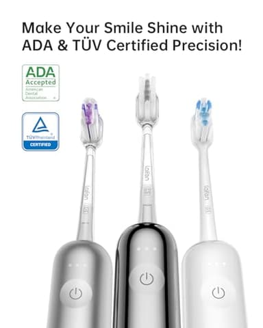 Laifen Wave Electric Toothbrush, Oscillation & Vibration Sonic Electric Toothbrush for Adults with App, 3 Brush Heads, Waterproof Magnetic Rechargeable Powered Toothbrush (Matte Stainless Steel) - Image 5