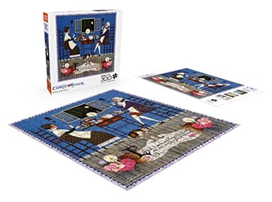 Buffalo Games - Charles Wysocki - Dining Sweethearts - 300 Piece Jigsaw Puzzle for Adults Challenging Puzzle Perfect for Game Nights - Finished Puzzle Size is 21.25 x 15.00 - Image 4