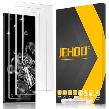 JEHOO [3 Pack] for Samsung Galaxy S20 Ultra Screen Protector [Not Glass], Flexible TPU Film, Fingerprint Unlock, Full Coverage, Scratch Resistant, Easy Installation, Case Friendly, Bubble Free - Image 1