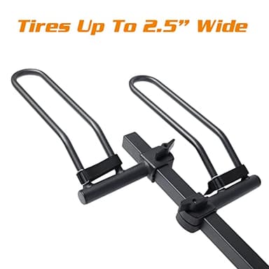 Young 4-Bike Rack Hitch Mount Platform Style Carrier for Cars Trucks SUVs Minivans with 2" Hitch Receiver, 4 Bikes X 40 lbs (160 lbs Total) Load Capacity - Image 5