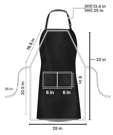 Utopia Kitchen 10 Pack Bib Apron, Unisex Adjustable Aprons with 2 Pockets, Waterdrop Resistant Cooking Kitchen Chef Apron for Men Women - Image 2