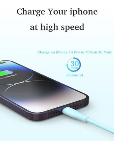 6Pack(3/3/6/6/6/10 FT) Original [Apple MFi Certified] iPhone Charger Fast Charging Lightning Cable iPhone Charger Cord Compatible with iPhone 14/13/12/11 Pro Max/XS MAX/XR/XS/X/8/7 Plus iPad AirPods - Image 4