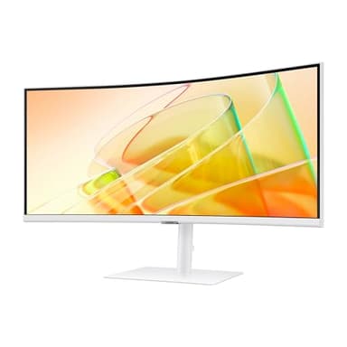SAMSUNG 34” ViewFinity (S65TC) Series Ultra-WQHD 1000R Curved Computer Monitor, HDR10, 100Hz, AMD FreeSync, Thunderbolt 4, Height Adjustable Stand, Built-in Speakers, Eye Care, LS34C650TANXGO, 2024 - Image 9