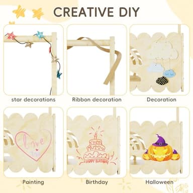 BPMFDTNL Wooden Baby Shower Crate Closet, Wooden Baby Shower Crate Closet, Boys and Girls for Baby shower wooden basket Gifts, Welcome Baby Gifts, Suitable for Pregnancy Glfts for New Parent - Image 5