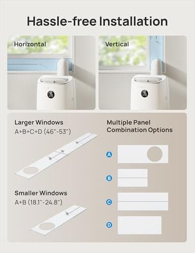 Dreo Portable Air Conditioners, 8000 BTU ASHRAE (5000 BTU DOE) Smart AC Unit for Bedroom with Drainage-free Cooling, 45dB Quiet, APP/Voice/Remote, Portable AC for Room Indoors, AC318S - Image 8