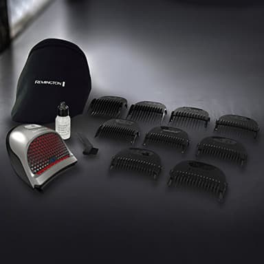 Remington Shortcut Pro Self-Haircut Trimmer Kit, Waterproof Cordless Electric Razor for Head, Beard, and Body, Curved Blades and 9 Trimmer Lengths, Head Shaver, 5-Minute Quick-Charge, 14-Piece Set - Image 2