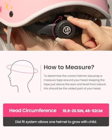 OutdoorMaster Toddler Helmet, Toddler Bike Helmet, Bike Helmet for Youth Boys & Girls, Kids Helmet with Visor, Dial Fit Adjustment Ventilation Multi-Sport Helmet for Bicycle Skate Scooter Longboard - Image 6