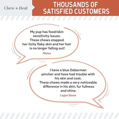 Salmon Oil for Dogs - Soft Chew Omega Treats for Skin and Coat - Fish Oil Blend of Essential Fatty Acids, Omega 3 and 6, Vitamins, Antioxidants and Minerals - Made in USA (180 Chews, Salmon) - Image 4