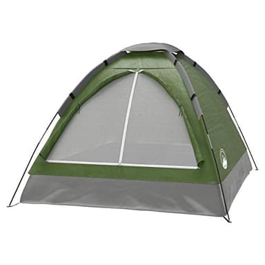 2 Person Camping Tent with Rain Fly and Carrying Bag - Lightweight Outdoor Tent for Backpacking, Hiking, or Beach Use by Wakeman Outdoors (Green) - Image 1
