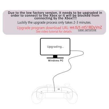 Dinosoo Wireless Controller for Xbox Series X/S/Xbox One, PC, Dual Vibration TURBO Function Headphone Jack Macro Function Phantom Magenta - Upgrading with a PC before connecting to Xbox - Image 2
