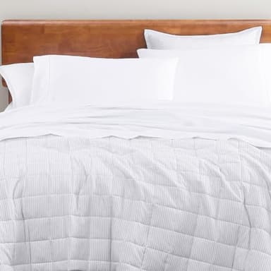 LANE LINEN Eco Friendly 100% Organic Cotton Queen Sheet Set, Soft & Comfy Fully Elasticized 15" Deep Pocket Bed Sheets, Low Pill Naturally Cooling Machine Wash Sábanas Queen- White Bed Sheets - Image 9