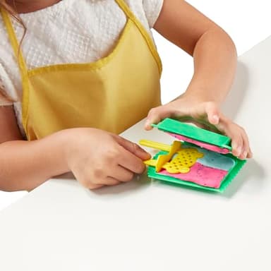 Play Doh Kitchen Creations Ice Cream Party Set with 22 Tools & 6 Colors, 2-Ounce Cans, Back to School Classroom Supplies, Preschool Toys, Ages +3 (Amazon Exclusive) - Image 3