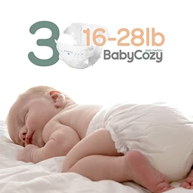 Baby Diapers Size 3(16-28lb),66 Count Babycozy Dry Disposable Diapers,Bouncy Soft Diapers Hypoallergenic Without Chlorine, Eco Friendly,Stop Overnight Diapers Leak - Image 3