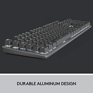 Logitech K845 Mechanical Illuminated Keyboard, Strong Adjustable Tilt Legs, Full Size, Aluminum Top Case, 104 Keys, USB Corded, Windows (TTC Brown Switches) - Image 6