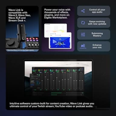 Elgato Stream Deck +, Audio Mixer, Production Console and Studio Controller for Content Creators, Streaming, Gaming, with customizable touch strip dials and LCD keys, works with Mac and PC - Image 9