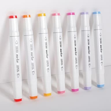 XIEED 120 Colors Premium Alcohol Markers, Alcohol Markers Set with Adjustable Shoulder Strap for Beginners & Artists in Coloring or Sketching - Image 3