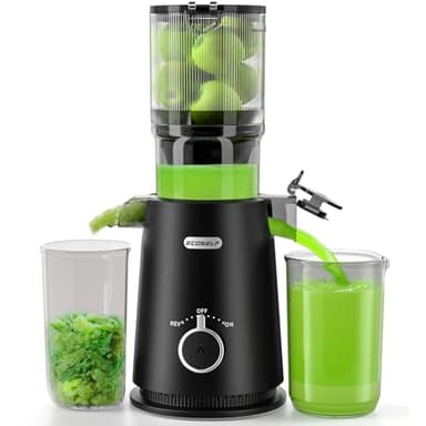 ECOSELF Juicer Machines with Large Feed Chute, Professional Hands Free Cold Press Juicer For Whole Fruits & Vegetables, Self Feeding for Juice Extractor Machine, Easy to Clean - Image 1
