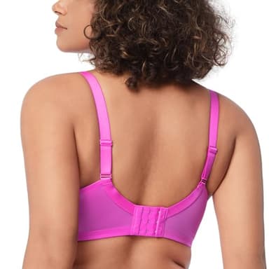 HSIA Minimizer Bra for Women - Plus Size Full Coverage Lace Bra with Underwire, Non Padded Hot Pink - Image 3