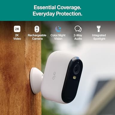 Arlo Essential Security Camera (3rd Gen - 2025 Release), 2K, Battery Power, Person Recognition, Package Detection, Animated Preview, 1-Month Trial of Secure Plan, Dual-Band WiFi, 1 Cam, White - Image 5