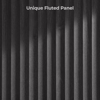 SICOTAS Buffet Cabinet with Storage Accent Sideboard Modern Credenza with Doors & Shelves Fluted Media Console Mid Century Coffee Bar Table for Living Room Kitchen Dining Room Hallway(3PCS) - Image 4