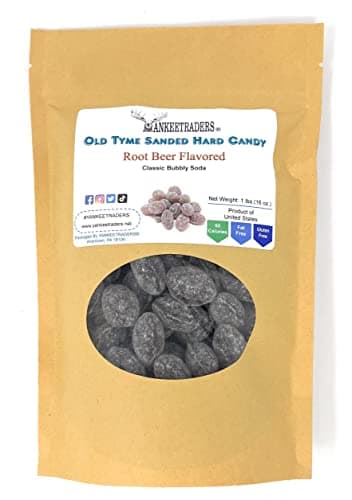 Yankee Traders Old Tyme Sanded Hard Candy, Root Beer, 1 Pound - Image 1
