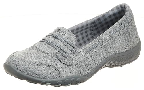 Skechers Women's Breathe-Easy - Good Influence, Grey, 8 - Image 1