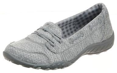 Skechers Women's Breathe-Easy - Good Influence, Grey, 8 - Image 1