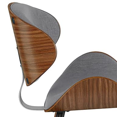 SIMPLIHOME Marana Dining Chairs - Upholstered Bentwood Back and Linen-Style Fabric Kitchen Chair in Grey, Mid-Century Modern Ergonomic Dining Room Seating with Contoured Seat and Beech Wood Legs - Image 10