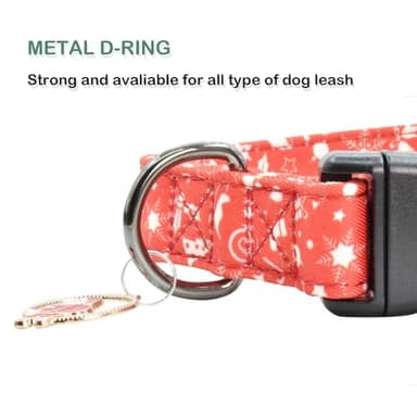 Cute Cotton Dog Collar Flower Patterns, Soft Adjustable Puppy Collars for for Girl Female Small Medium Large Dogs with Flower Charms - Image 5