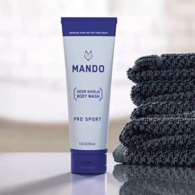 Mando Odor Shield Body Wash - 24 Hour Control - Removes Odor Better than Soap - SLS and Paraben Free, Skin Safe - 8.5 Ounce (Pro Sport) - Image 6