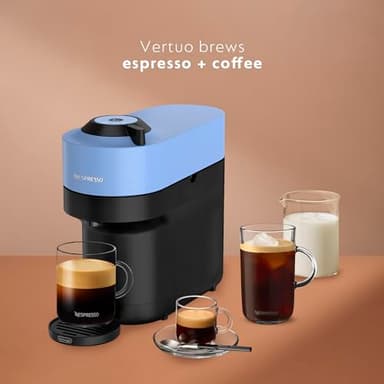 Nespresso Vertuo Pop+ Coffee and Espresso Machine by De'Longhi, Pacific Blue - Image 4