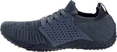 WHITIN Women's Low Zero Drop Shoes Minimalist Barefoot Trail Running Camping Size 8.5 Wide Toe Box Female Fitness Treadmill Sneaker Tennis Dark Grey 39 - Image 2