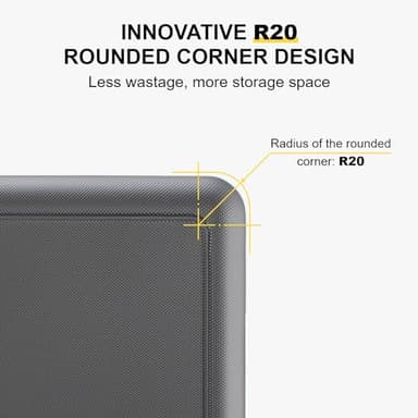 LEVEL8 Rolling Carry on Luggage Airline Approved, Carry-on Suitcases with Wheels, Lightweight Luminous Textured Luggage for Men Women, Tsa Lock, 20 Inch, Dark Grey - Image 5