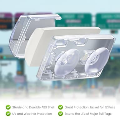 LiftRemote EZ Pass Holder for Windshield, Toll Pass Transponder Holder with Suction Cups for EZ Pass Mini/iPass - Image 8