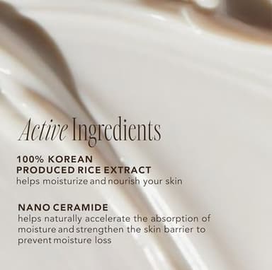 The Face Shop Rice Ceramide Cream, Hydrating Face Moisturizer, for Dry & Combination Skin, Lightweight, Fast-absorbing, 1.69 fl. oz. - Image 3