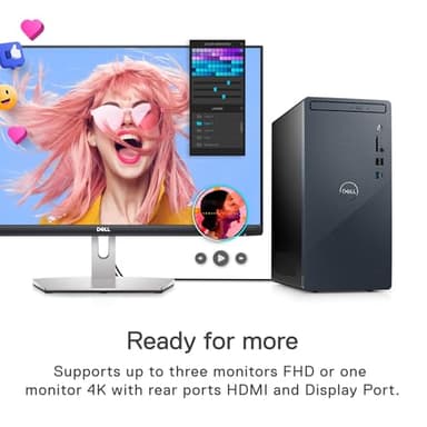 Dell Inspiron Business Desktop | Intel Core i7-12700 Processor (12 cores, 4.9 GHz)| 32GB RAM & 1TB PCIe SSD & 1TB HDD|HDMI, USB-C, Wi-Fi 6, Bluetooth, RJ-45| Keyboard & Mouse Included| Windows 11 Pro - Image 7