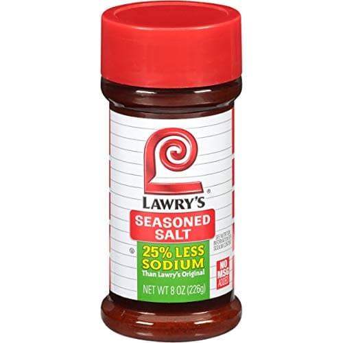 Lawry's 25% Less Sodium Seasoned Salt, 8 oz (Pack of 12) - Image 1